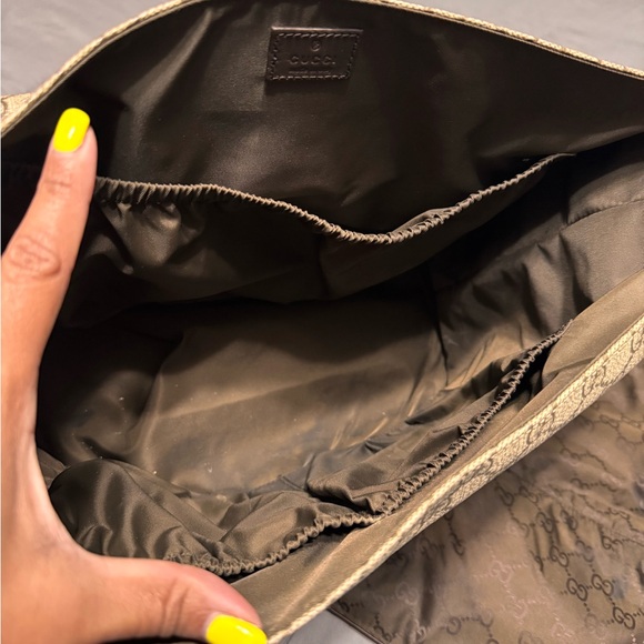 Gucci large changing diaper bag